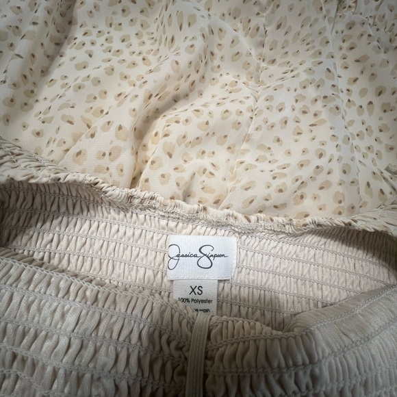 Jessica Simpson Cream Puff Sleeve Sundress - Picture 2 of 4